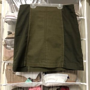 Free people green army skirt